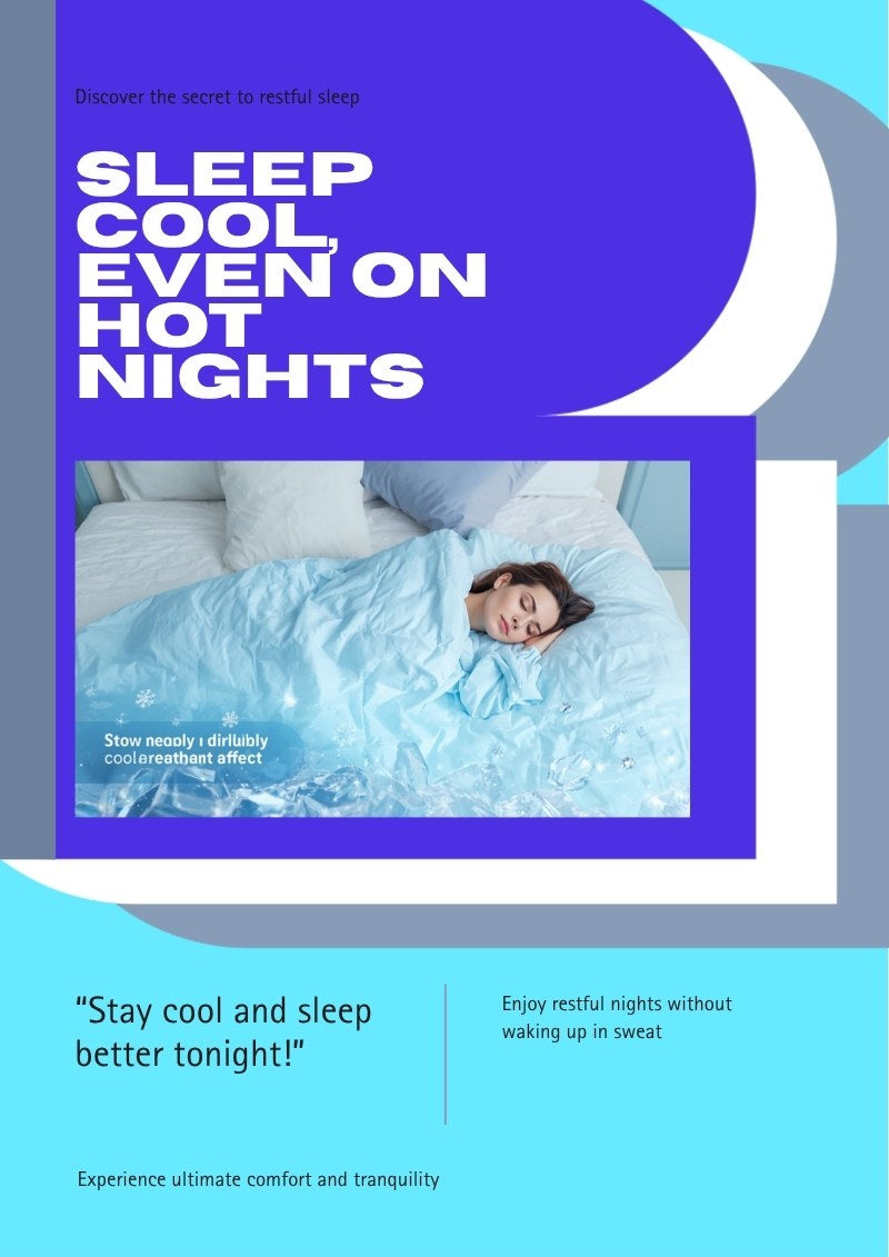 Sleep cool even on hot nights - person sleeping peacefully on a cooling mattress topper
