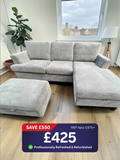 DFS Lorella Corner Sofa + Footstool - Refurbished